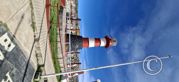 Lighthouse at the end of Av Titicaca