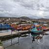 Paddleboats for rent on Lake Titicaca
