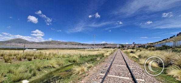 Walking along the train tracks