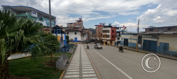 Jiron Cajamarca alongside Plaza de Armas