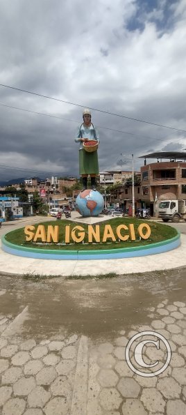 San Ignacio sign at Ovalo San Ignacio on Av. Mariano Melgar