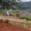 Satipo sign and city from the Mirador Satipo