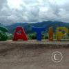 Satipo sign at the Mirador Satipo