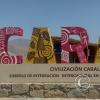 Caral - entry sign
