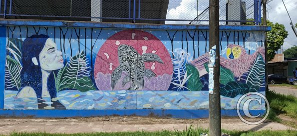 Mural on Jiron Chiclayo at Av Ucayali