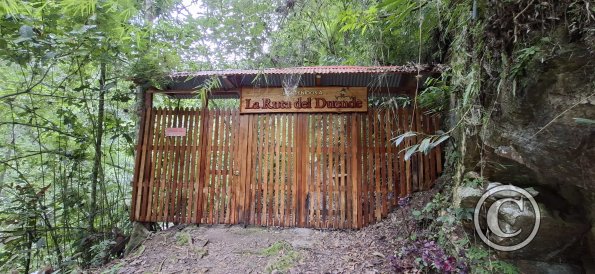 Entry, closed, to Cueva de Duende