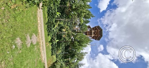 Viewing tower not yet open in Finca de Torre park