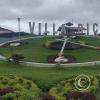 city name sign and clock at the terminal (2)