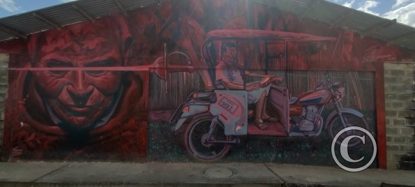 Mural about a half-block north of the plaza