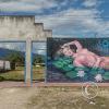 Mural at the entrance to the futbol stadium, about 3 blocks northeast of the plaza