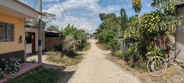 street about 3 blocks north of the plaza
