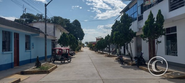 street looking away from the plaza