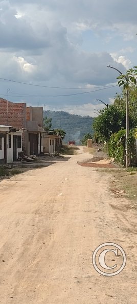 street one block north of the plaza