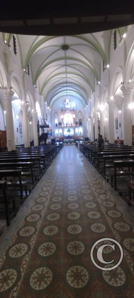 Catedral interior at the Plaza de Armas