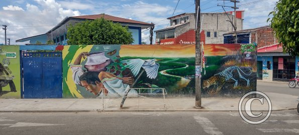 Mural on Sgto Tejada near Monsenor Atanasio Jauregui